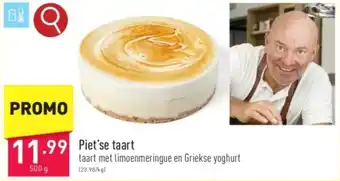 ALDI Piet'se taart 500g aanbieding