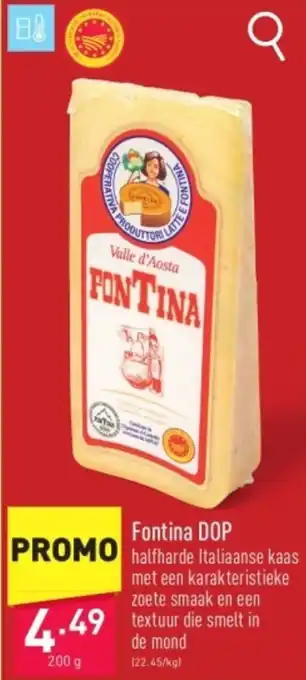 ALDI Fontina DOP 200g aanbieding