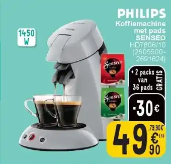 Cora Koffiemachine met pads SENSEO aanbieding