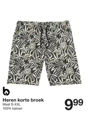 Zeeman Heren korte broek Maat S XXL aanbieding