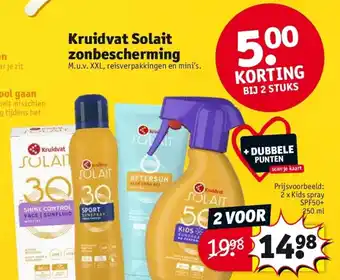 Kruidvat Solait Zonbescherming aanbieding