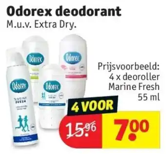 Kruidvat Odorex Deodorant aanbieding