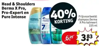 Kruidvat Head & Shoulders Derma X Pro, Pro Expert en Pure Intenshead aanbieding