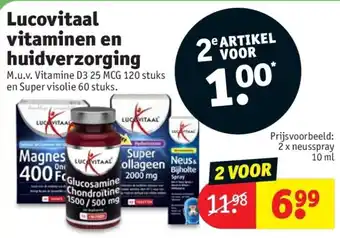 Kruidvat Lucovitaal Vitaminen en Huidverzorging aanbieding