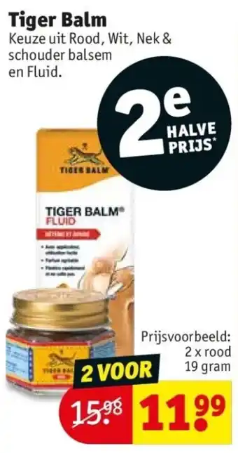 Kruidvat Tiger Balm aanbieding