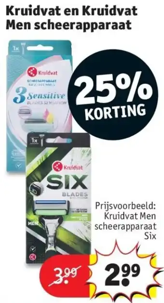 Kruidvat Kruidvat en Kruidvat Men scheerapparaat aanbieding