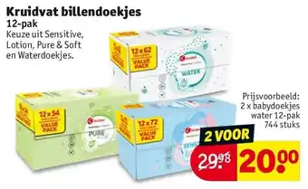 Kruidvat Billendoekjes 12 pak aanbieding