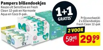 Kruidvat Pampers Billendoekjes aanbieding