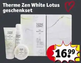 Kruidvat Therme Zen White Lotus geschenkset aanbieding