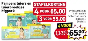 Kruidvat Pampers Luiers en Luierbroekjes Bigpack aanbieding