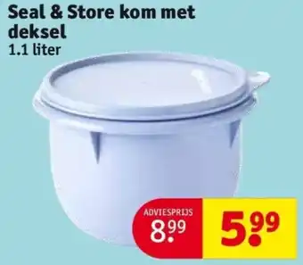 Kruidvat Seal & Store kom met deksel 1.1 Liter aanbieding