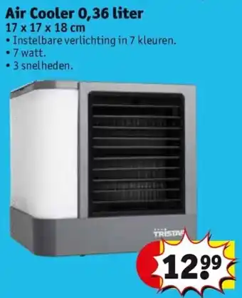 Kruidvat Air Cooler 0,36 liter 17 x 17 x 18cm aanbieding