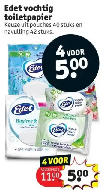 Kruidvat Edet Vochtig Toiletpapier aanbieding