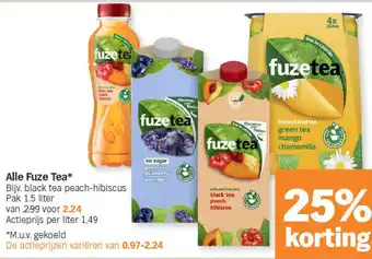 Albert Heijn Alle Fuze Tea aanbieding