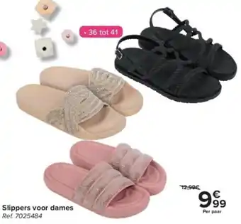 Carrefour Slippers voor dames aanbieding