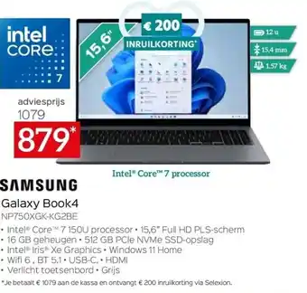 Selexion Samsung Galaxy Book4 aanbieding