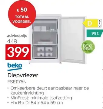 Selexion Diepvriezer aanbieding