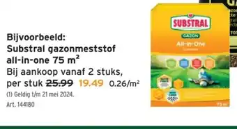 GAMMA Substral gazonmeststof all-in-one 75 m² aanbieding