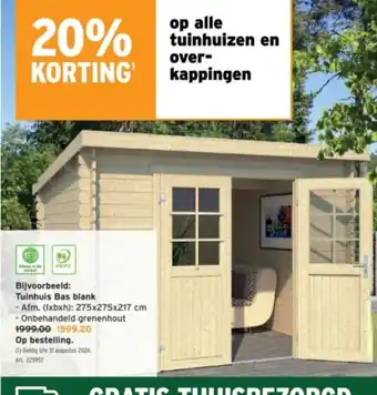 GAMMA Tuinhuis Bas blank aanbieding