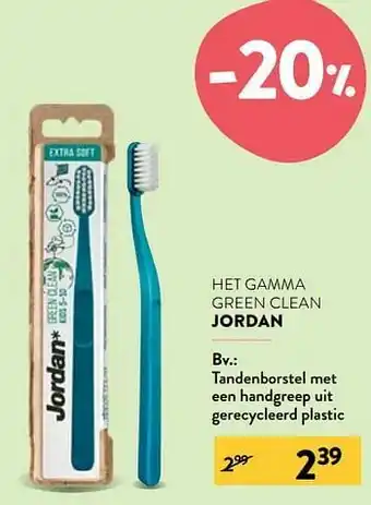 Di Tandenborstel met een handgreep uit gerecycleerd plastic aanbieding