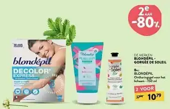 Di Blondépil ontharingsgel voor het lichaam aanbieding