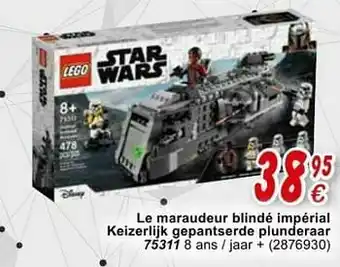 Cora Le maraudeur blindé impérial keizerlijk gepantserde plunderaar 75311 aanbieding