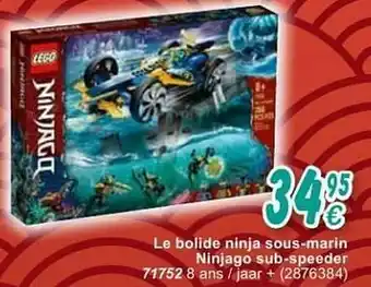 Le bolide ninja sous-marin ninjago sub-speeder 71752