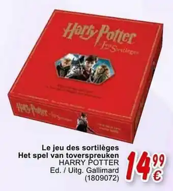 Le jeu des sortilèges het spel van toverspreuken harry potter
