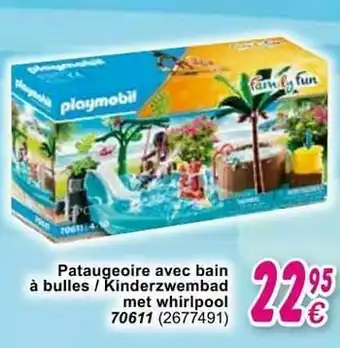 Cora Pataugeoire avec bain à bulles - kinderzwembad met whirlpool 70611 aanbieding