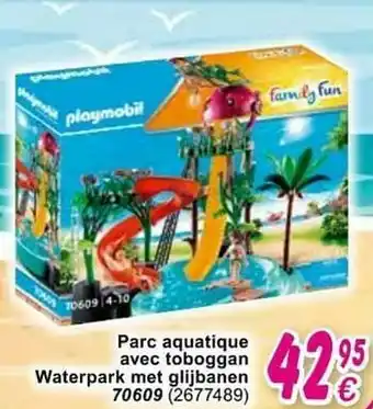 Cora Parc aquatique avec toboggan waterpark met glijbanen 70609 aanbieding
