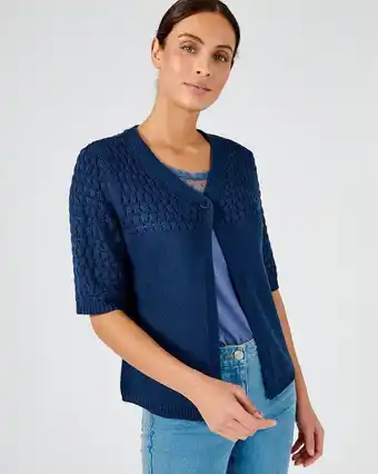 Damart Boléro maille fantaisie ajourée aanbieding