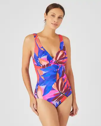 Damart Maillot imprimé feuillage Perfect Fit by Damart aanbieding