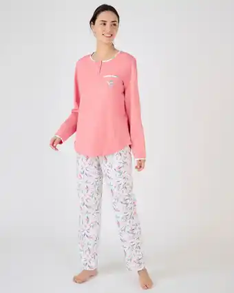 Damart Lot de 2 pyjamas jersey pur coton peigné aanbieding