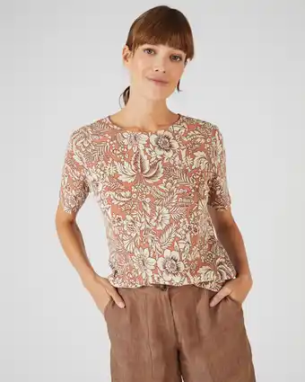 Damart T-shirt mélange lin aanbieding