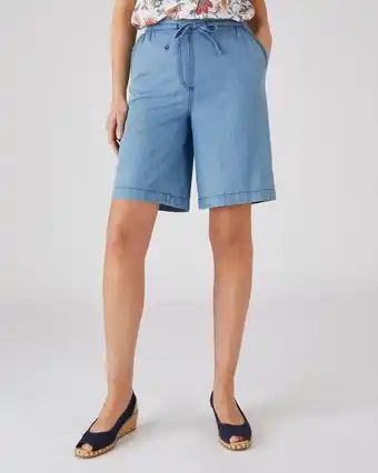 Damart Bermuda Toile chambray, pur coton aanbieding