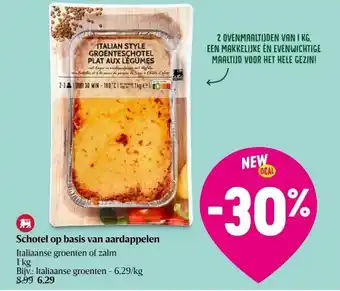 Delhaize Schotel op basis van aardappelen aanbieding