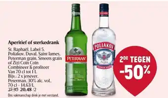 Delhaize Aperitief of sterkedrank aanbieding