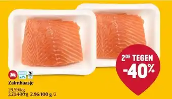 Delhaize Zalmhaasje aanbieding