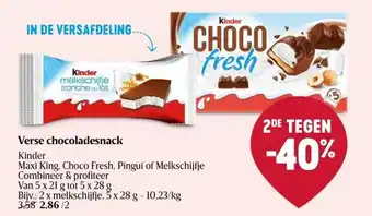 Delhaize Verse chocoladesnack aanbieding