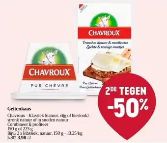 Delhaize Geitenkaas aanbieding