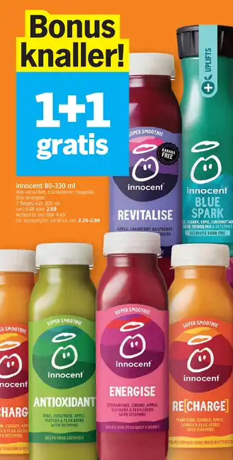 Albert Heijn Innocent 80-330 ml aanbieding