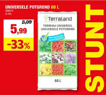 Hubo UNIVERSELE POTGROND 60 L aanbieding