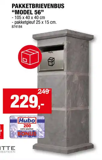 Hubo PAKKETBRIEVENBUS MODEL 56 105 x 40 x 40cm aanbieding