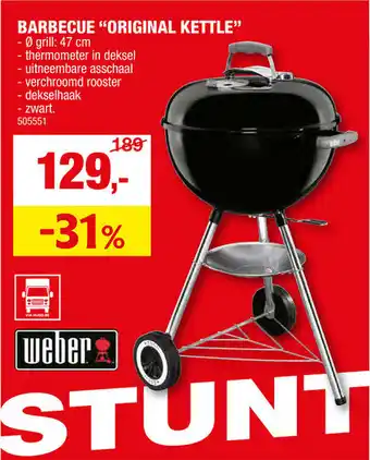 Hubo BARBECUE ORIGINAL KETTLE aanbieding