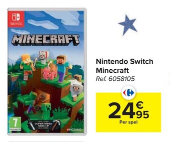 Carrefour Nintendo Switch Minecraft aanbieding