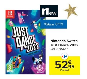 Carrefour Nintendo Switch Just Dance 2022 aanbieding