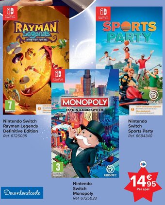 Carrefour Nintendo Switch Rayman Legends Definitive Edition aanbieding