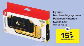 Carrefour Hybride beschermingssysteem Pokemon Nintendo Switch Lite aanbieding