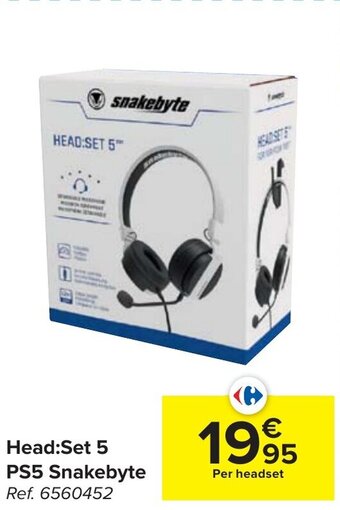 Carrefour Head: Set 5 PS5 Snakebyte aanbieding