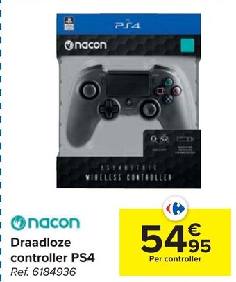 Carrefour Draadloze controller PS4 aanbieding